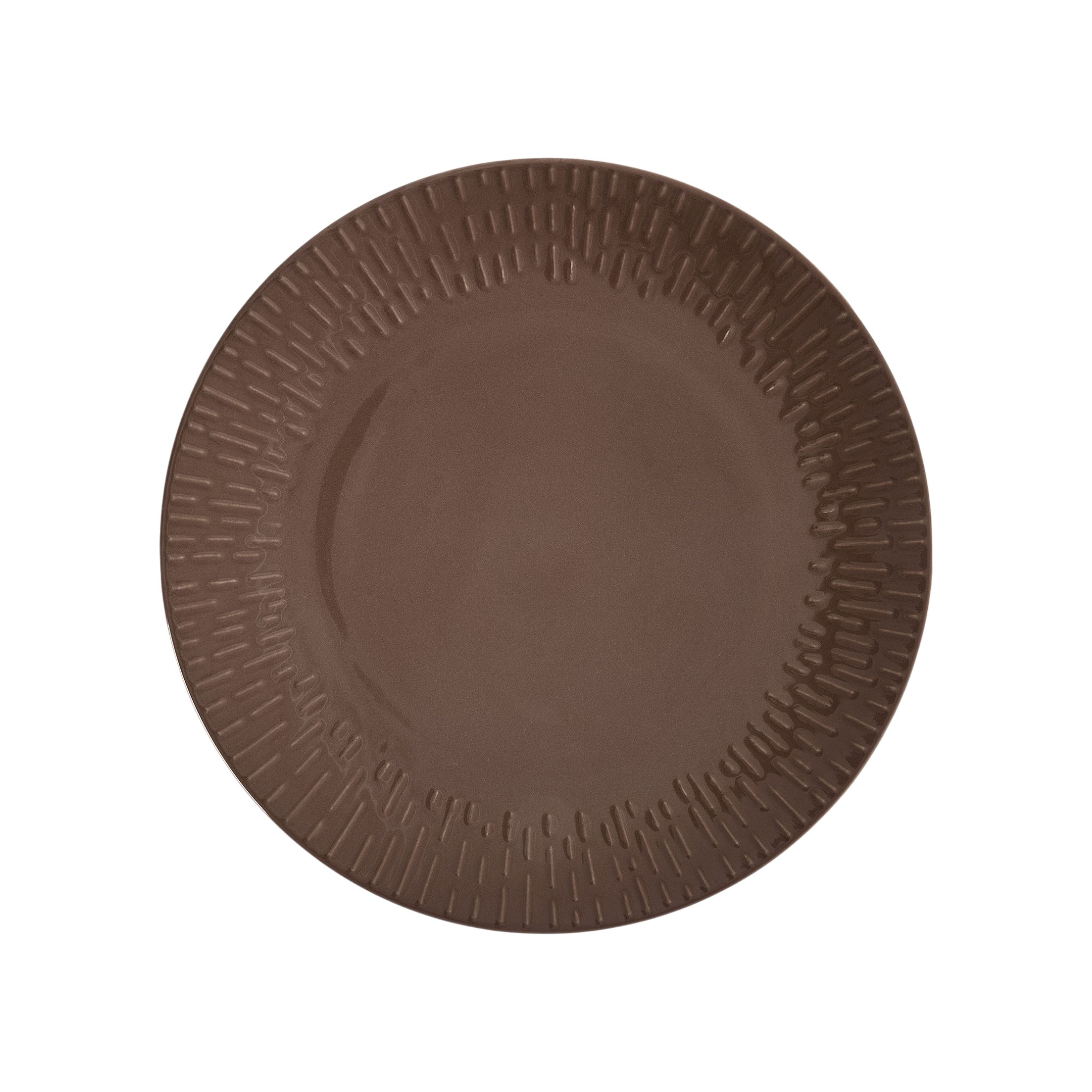 Confetti middagstallrik 27,5 cm, chocolate