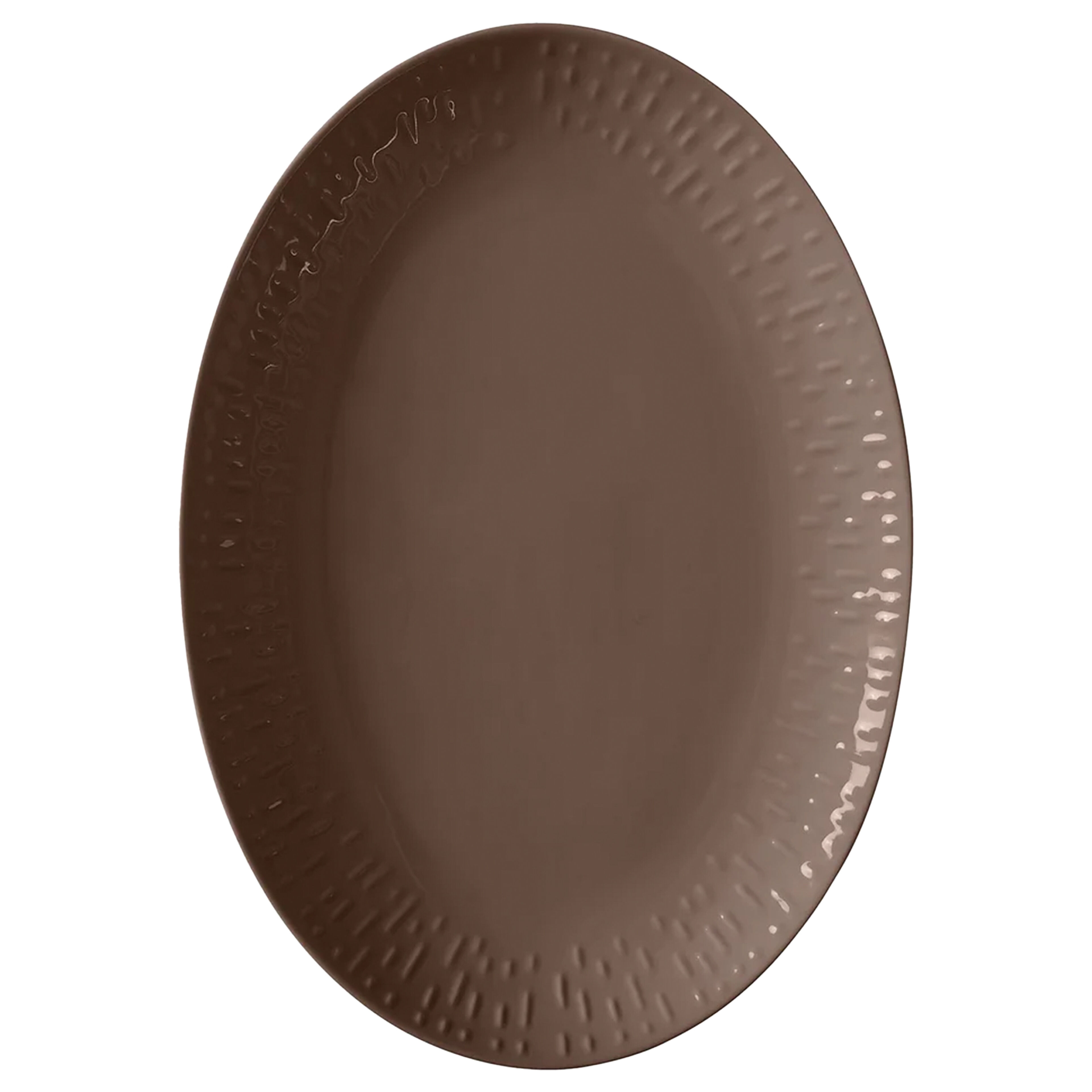 Confetti serveringsfat 36 cm, chocolate