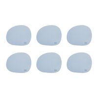 RAW glasunderlägg 6-pack, sky blue