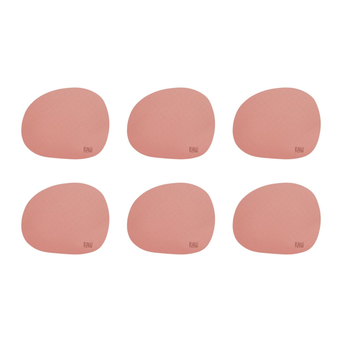 RAW glasunderlägg 6-pack, spice rose