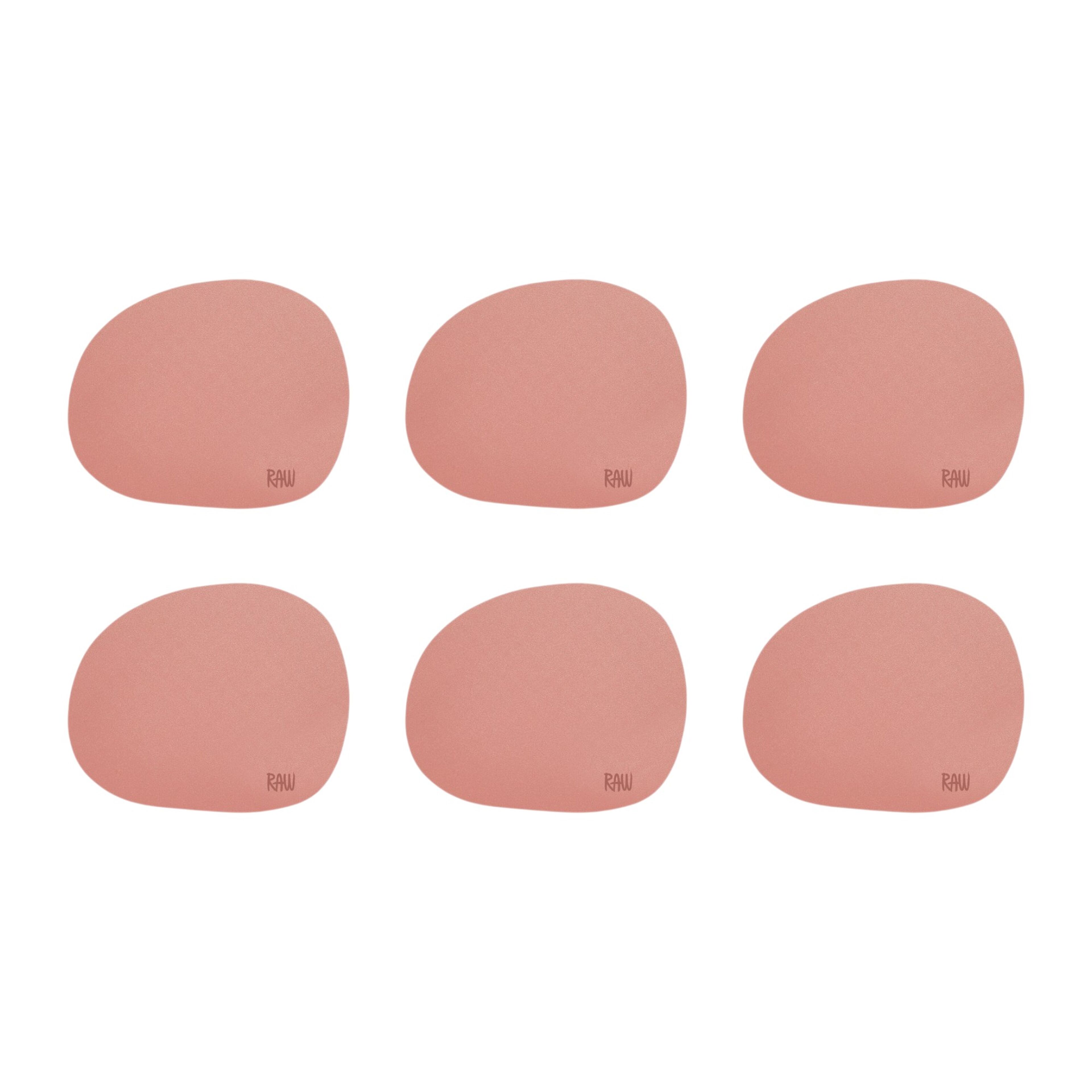 RAW glasunderlägg 6-pack, spice rose