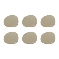 RAW glasunderlägg 6-pack, mellow clay