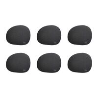 RAW glasunderlägg 6-pack, svart