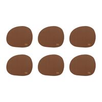 RAW glasunderlägg 6-pack, mocca