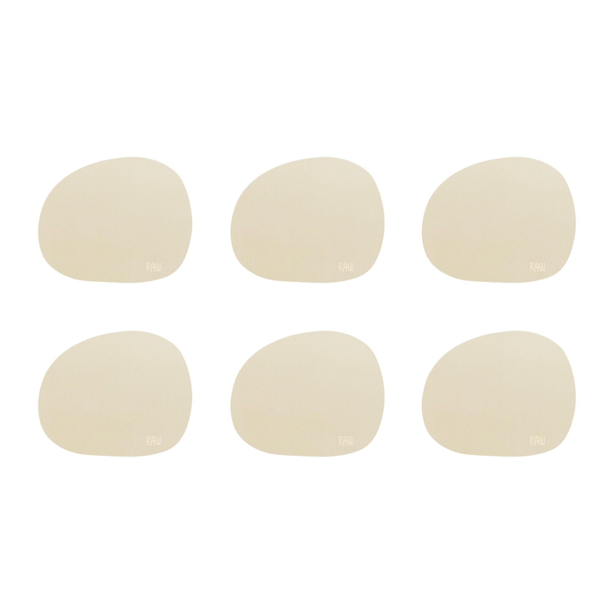 Aida RAW glasunderlägg 6-pack, spring sand