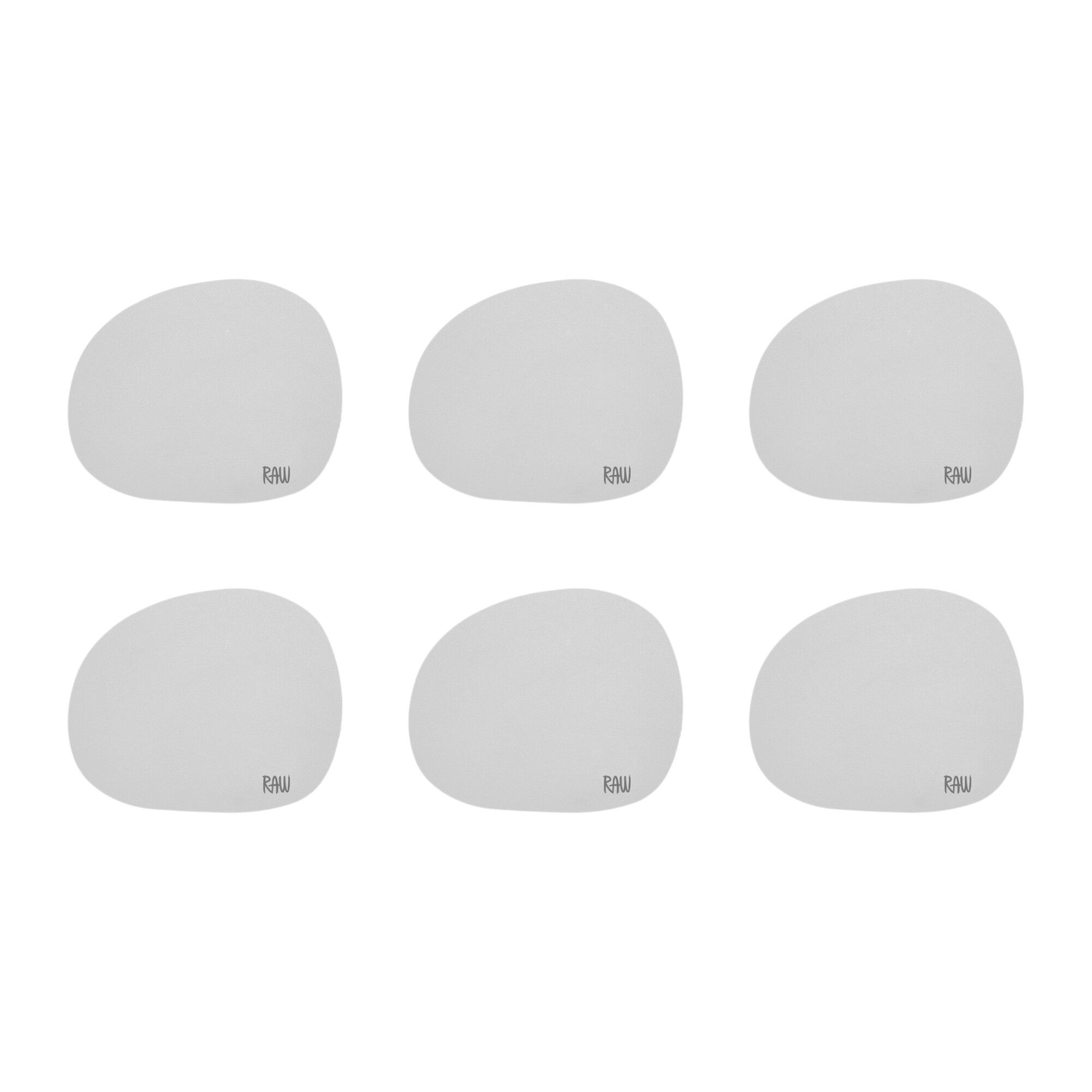 Aida RAW glasunderlägg 6-pack, sky blue