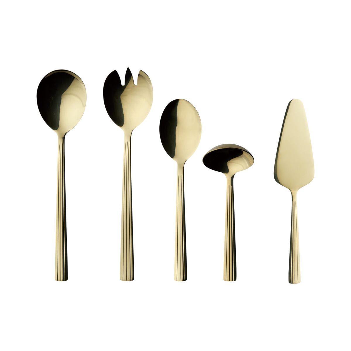 RAW serveringsset 5 delar, champagne/guld