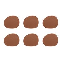 RAW Buffalo glasunderlägg 6-pack, cinnamon brown