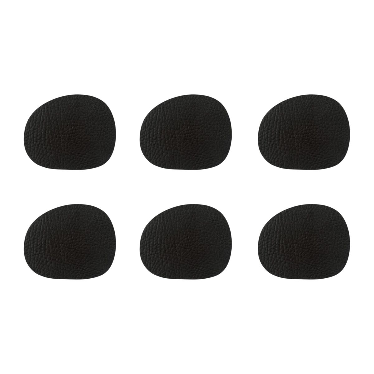 RAW Buffalo glasunderlägg 6-pack, svart
