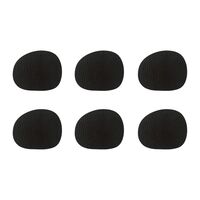 RAW Buffalo glasunderlägg 6-pack, svart