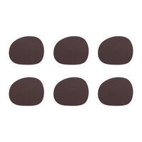 RAW Buffalo glasunderlägg 6-pack, brun