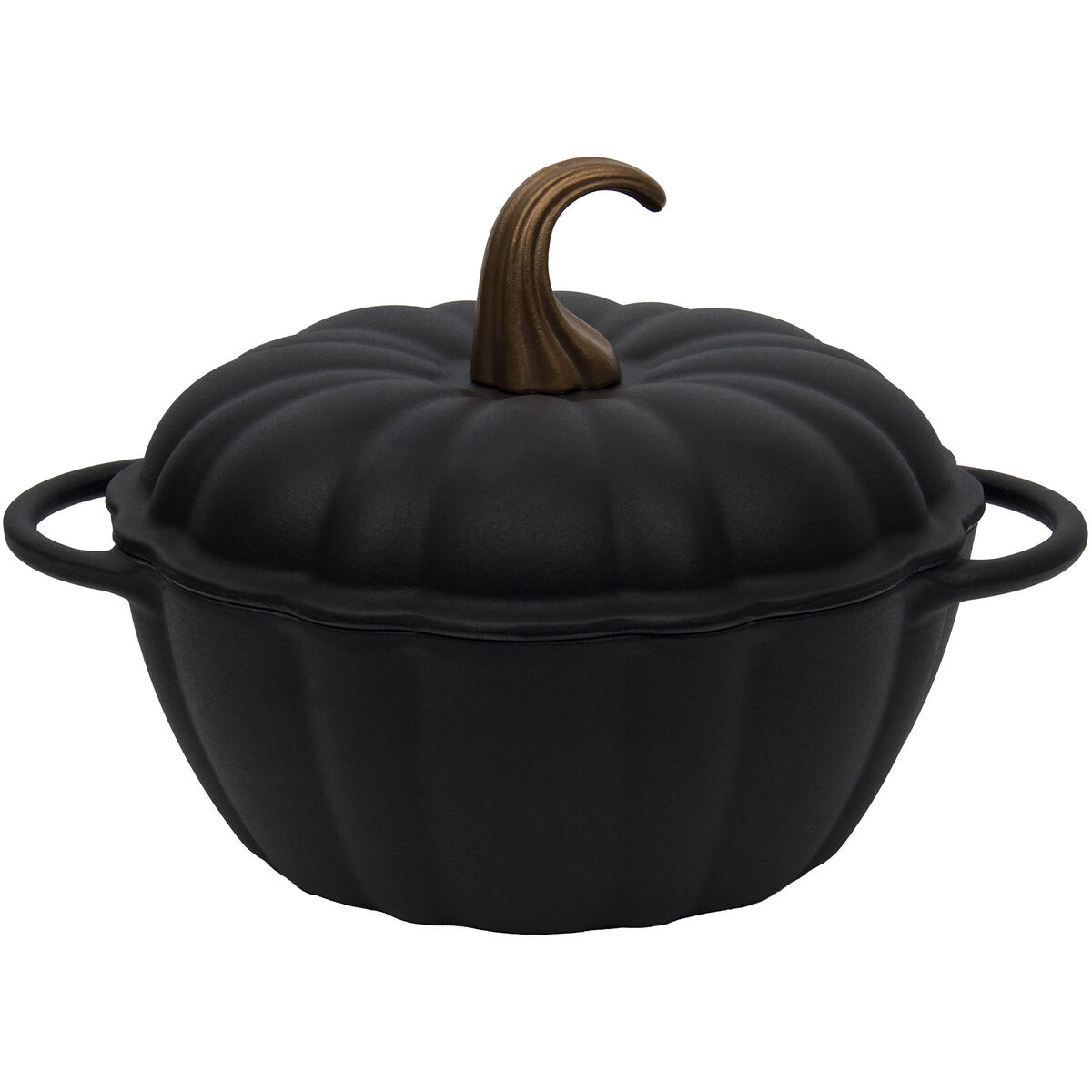 Mareld Gjutjärnsgryta Pumpa 3 liter, mattsvart