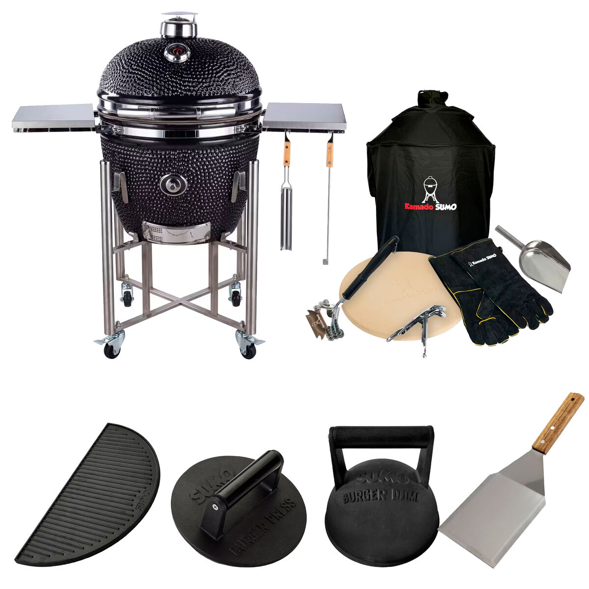 Kamado Sumo Signature Pro kamadogrill med smashpaket