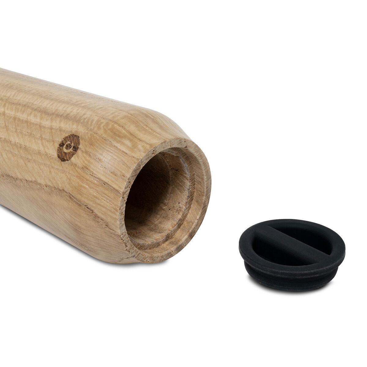 Champagne salt- og peberkværnsæt 17 cm, eg