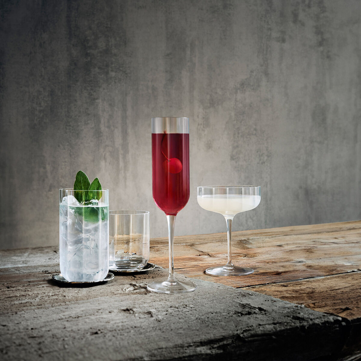 Jazz champagneskål 30 cl, 4-pak – klar