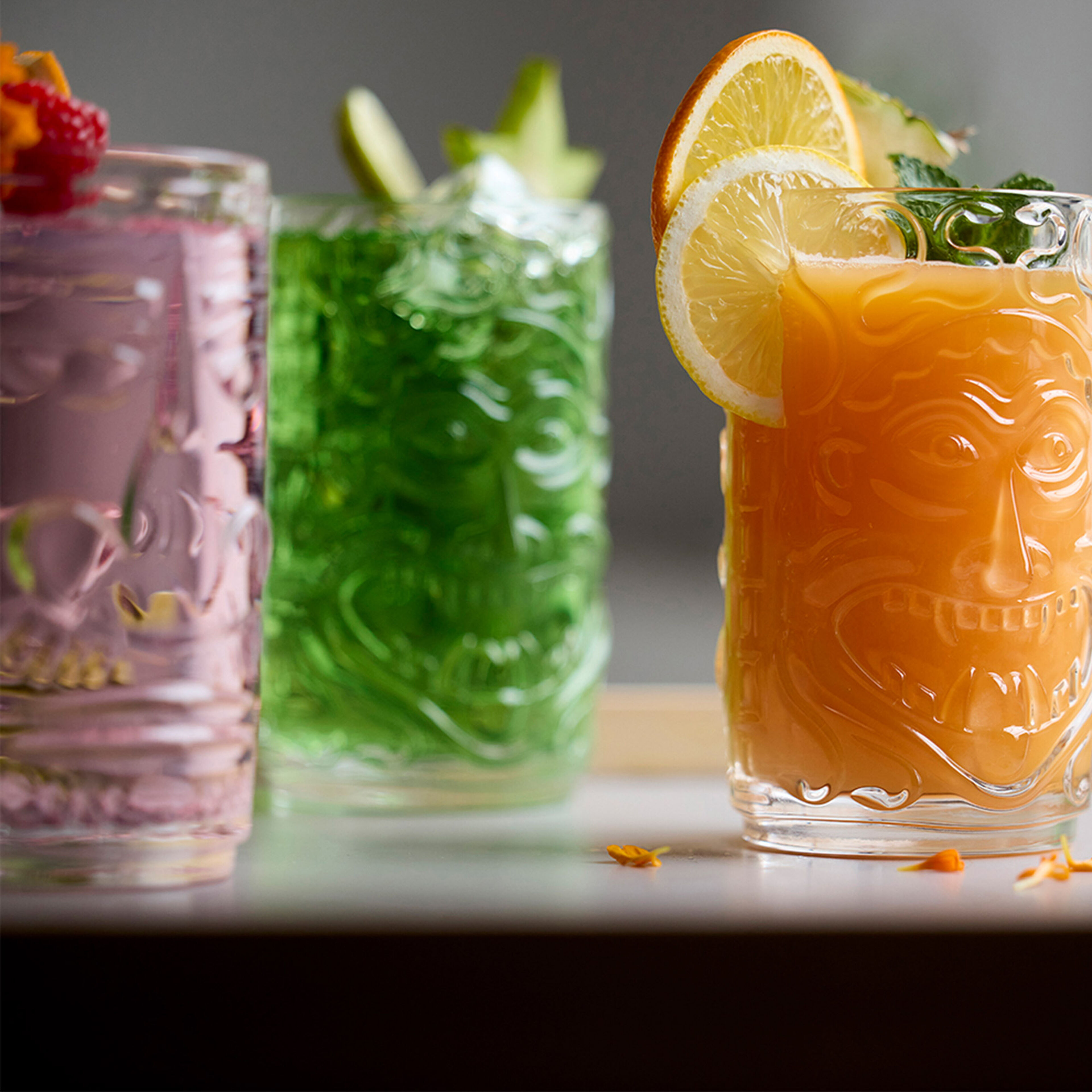 Tiki cocktailglas 45 cl, 4 stk.