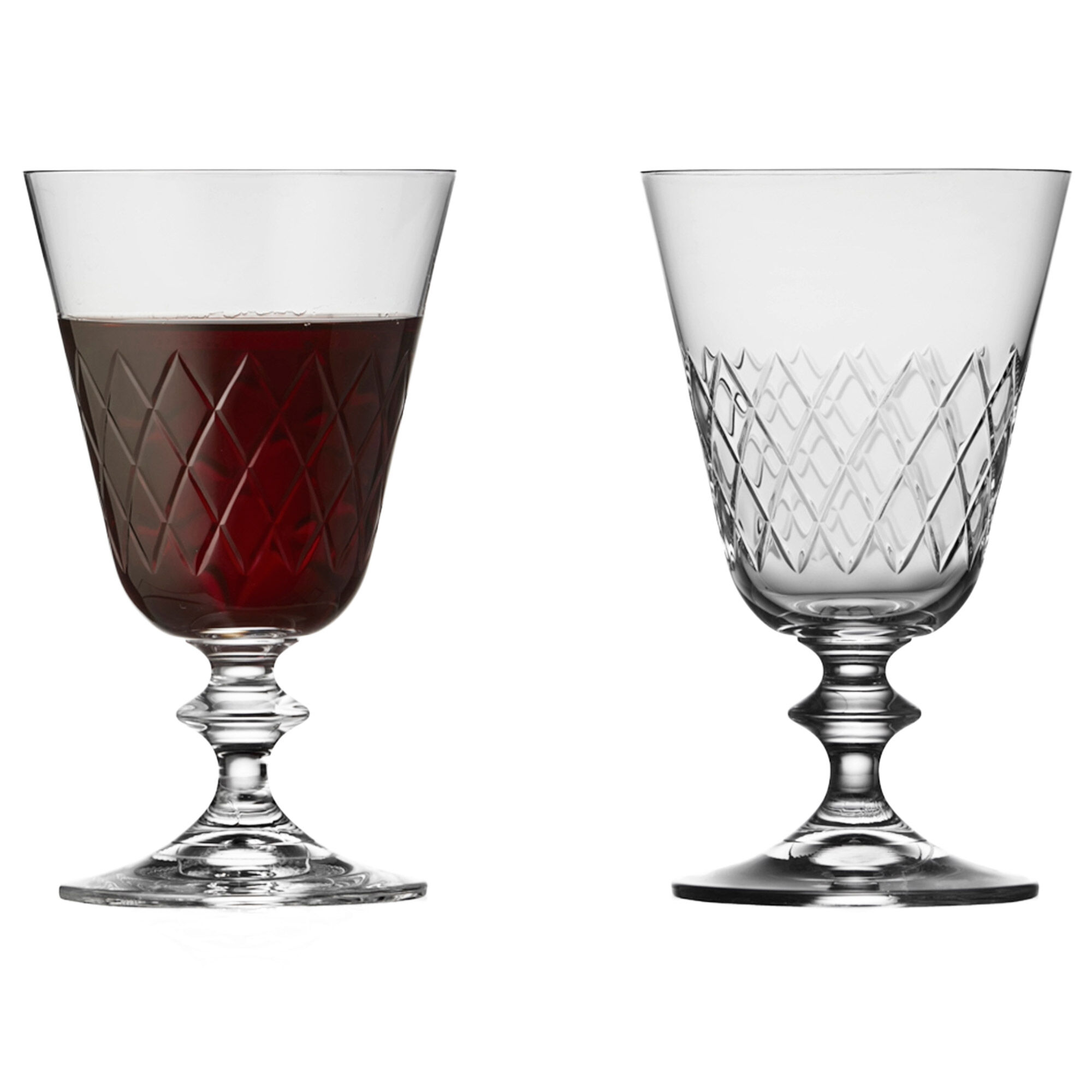 Lyngby glas Eaton r&oslash;dvinsglas 26 cl, 2 stk.