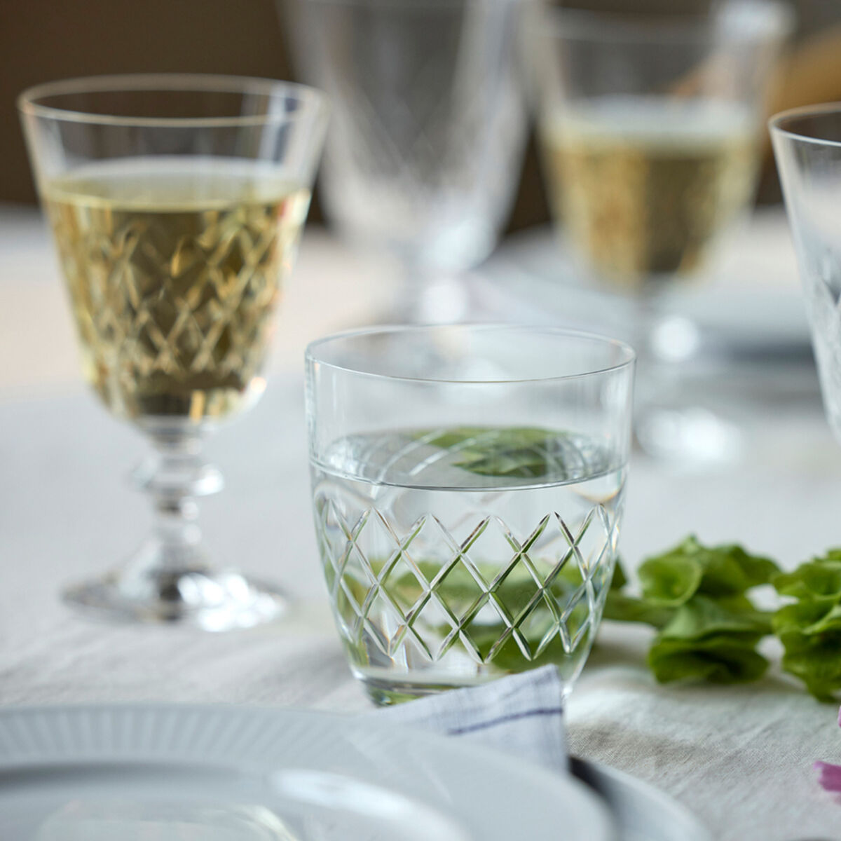 Lyngby Eaton vannglass 30 cl, 2-pakning