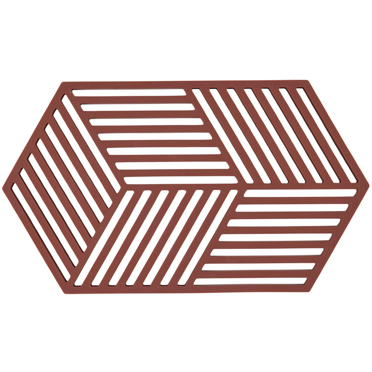 Hexagon grydeunderlag 24 cm, bordeaux