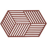 Hexagon grydeunderlag 24 cm, bordeaux