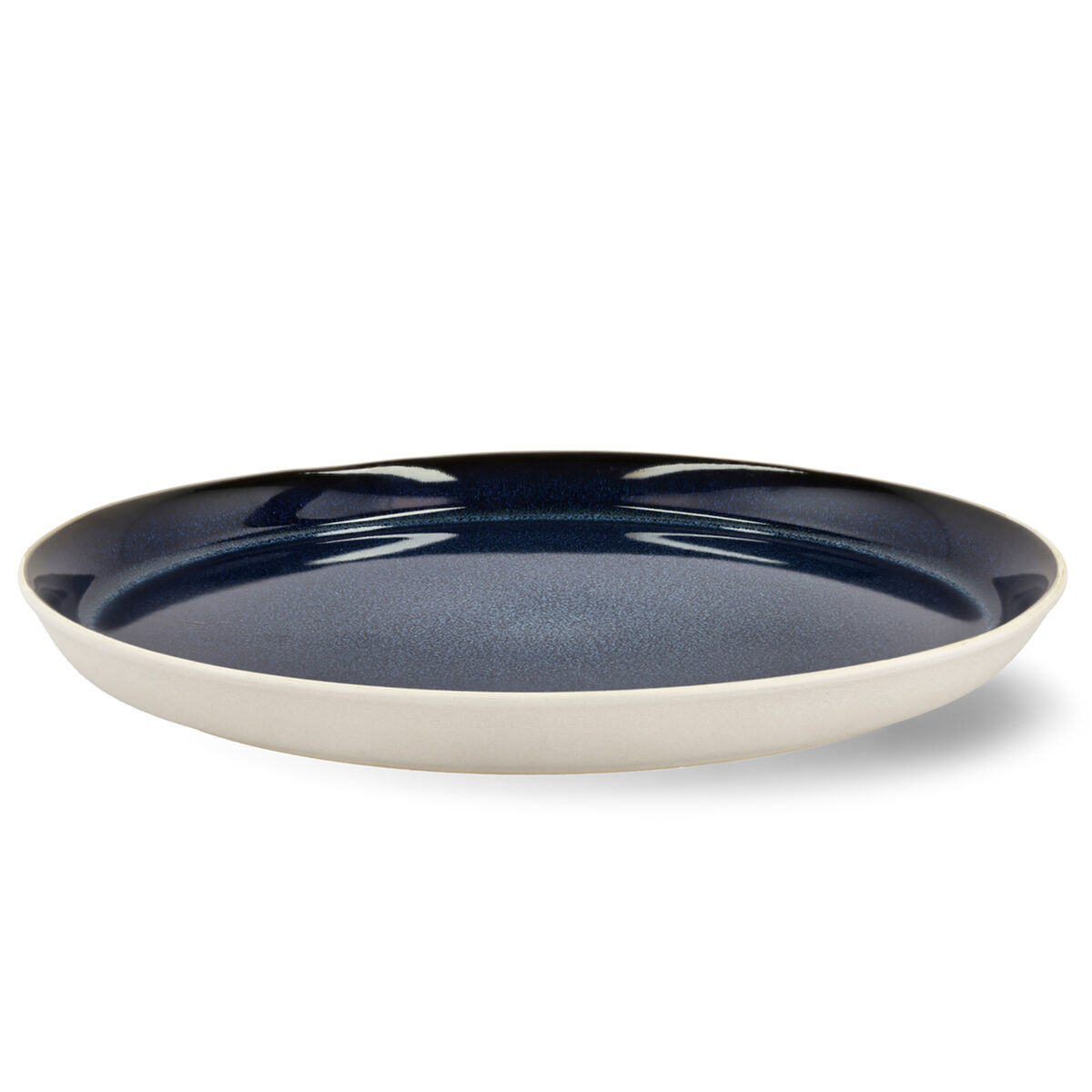Gastro middagstallerken 27 cm, hvid/mørkeblå