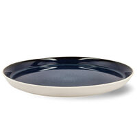 Gastro middagstallerken 27 cm, hvid/mørkeblå