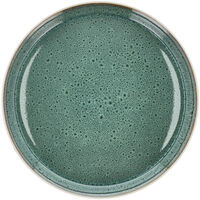 Gastro middagstallerken 27 cm, hvid/grøn