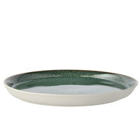 Gastro middagstallerken 27 cm, hvid/grøn