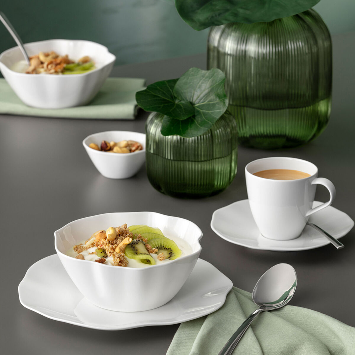 Villeroy & Boch Pura aamiaislautanen 22 cm, valkoinen