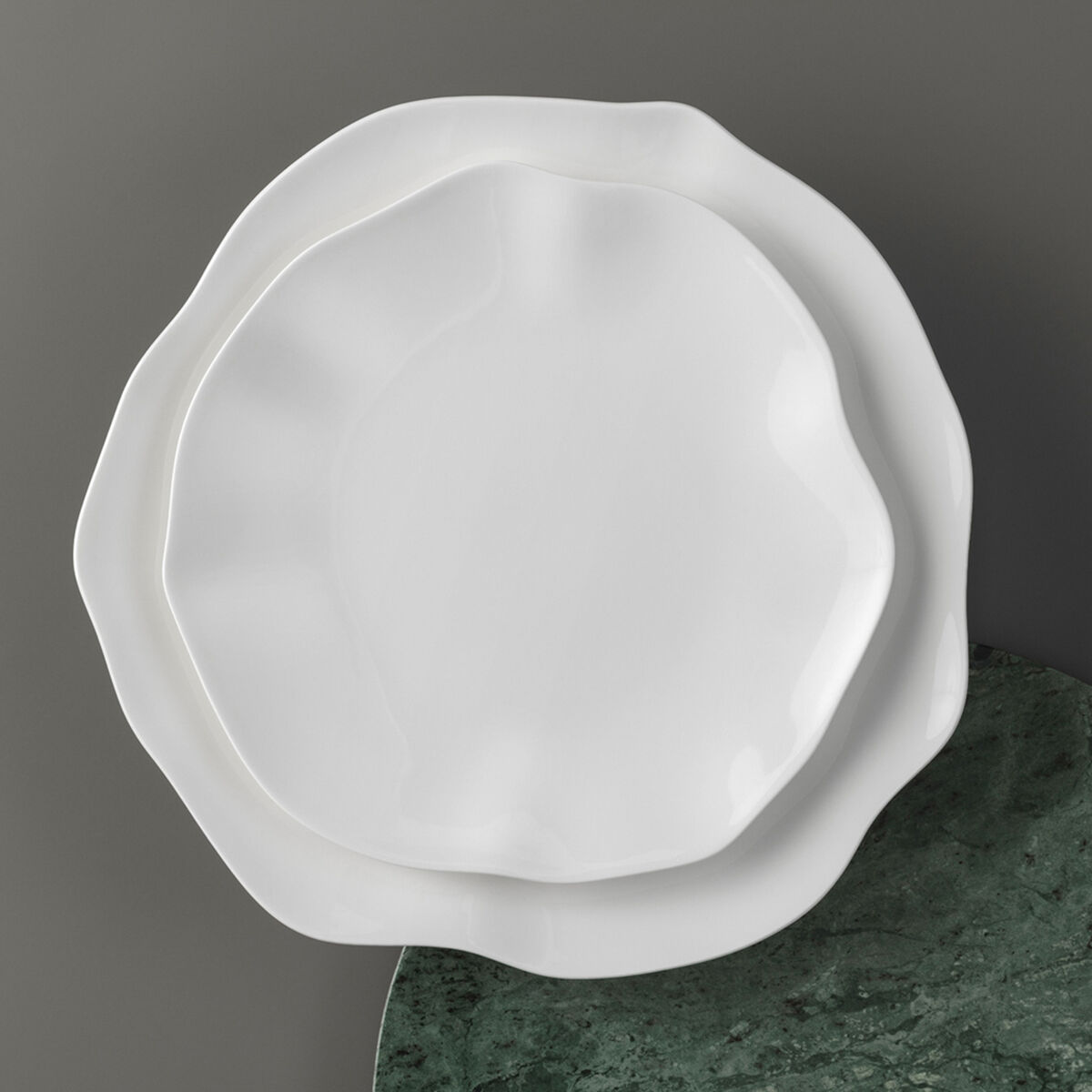 Villeroy & Boch Pura aamiaislautanen 22 cm, valkoinen