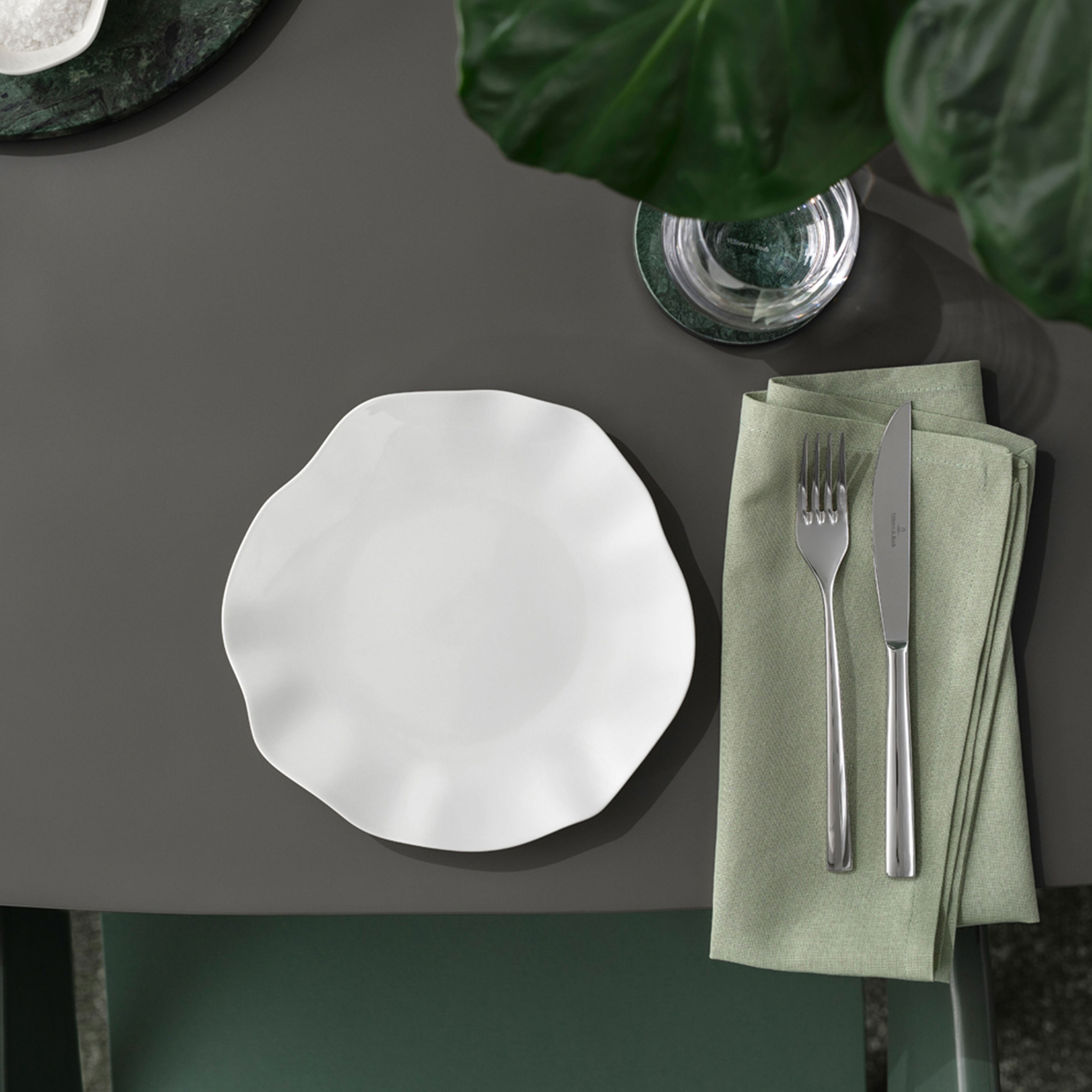 Villeroy & Boch Pura aamiaislautanen 22 cm, valkoinen