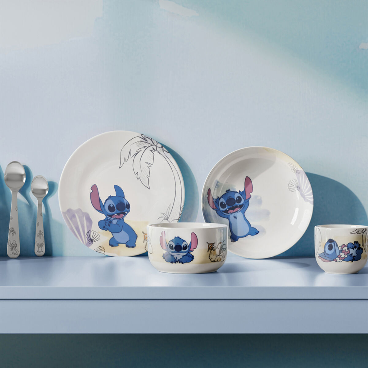 Disney Stitch børnebestik 4 dele