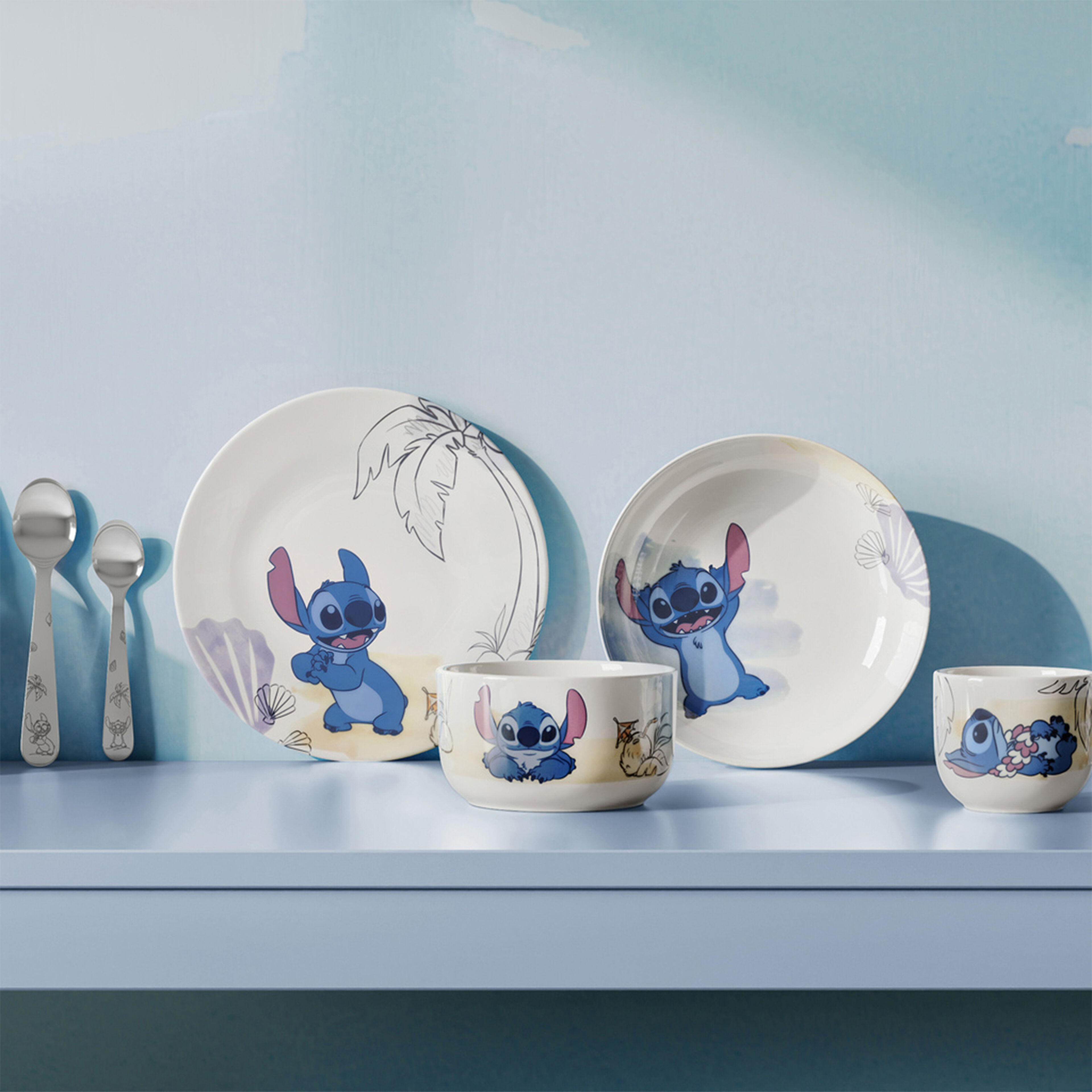 Disney Stitch børnebestik 4 dele