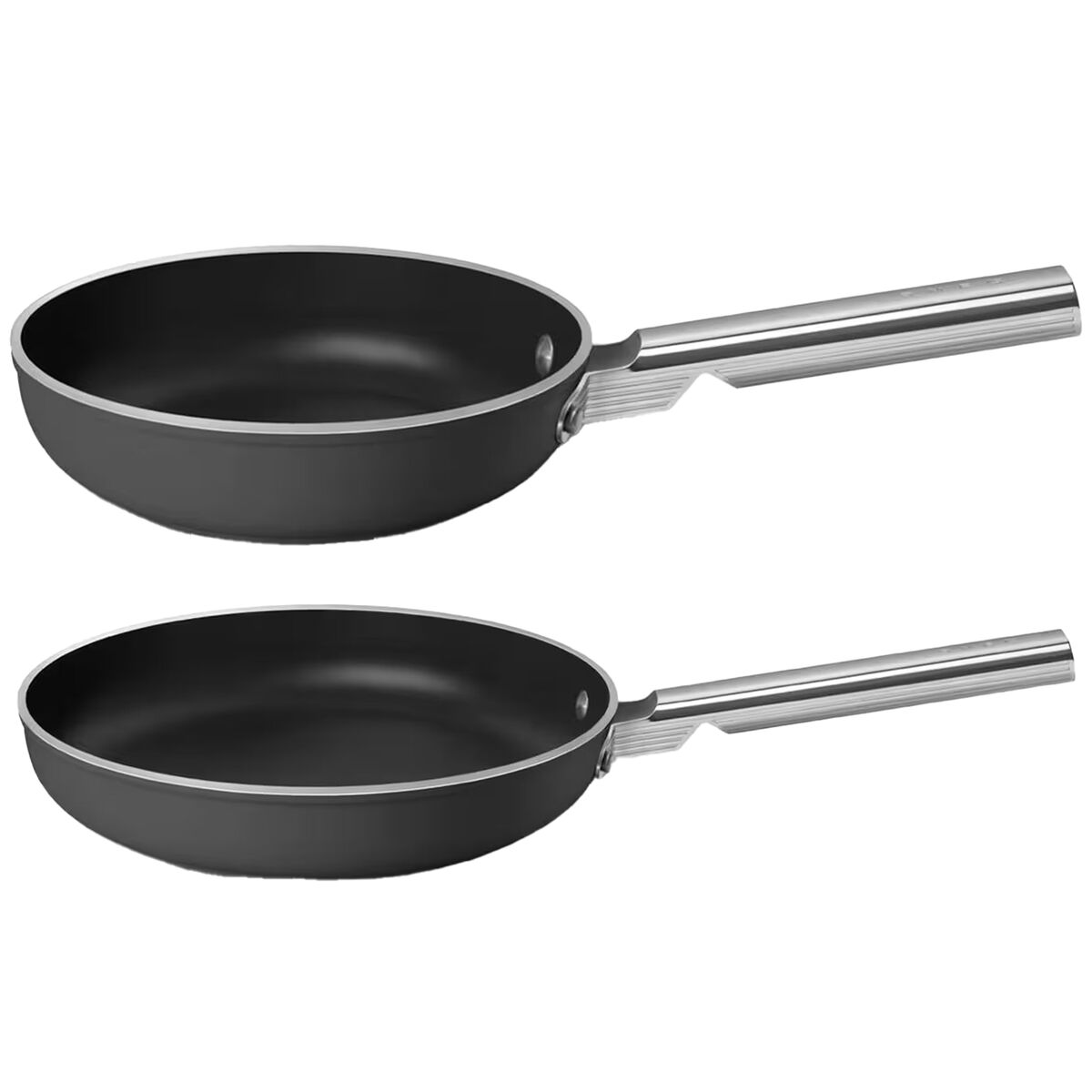 Smeg pandesæt 20 og 28 cm, sort