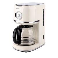 Retro kaffebryggare 1,5 liter, ivory