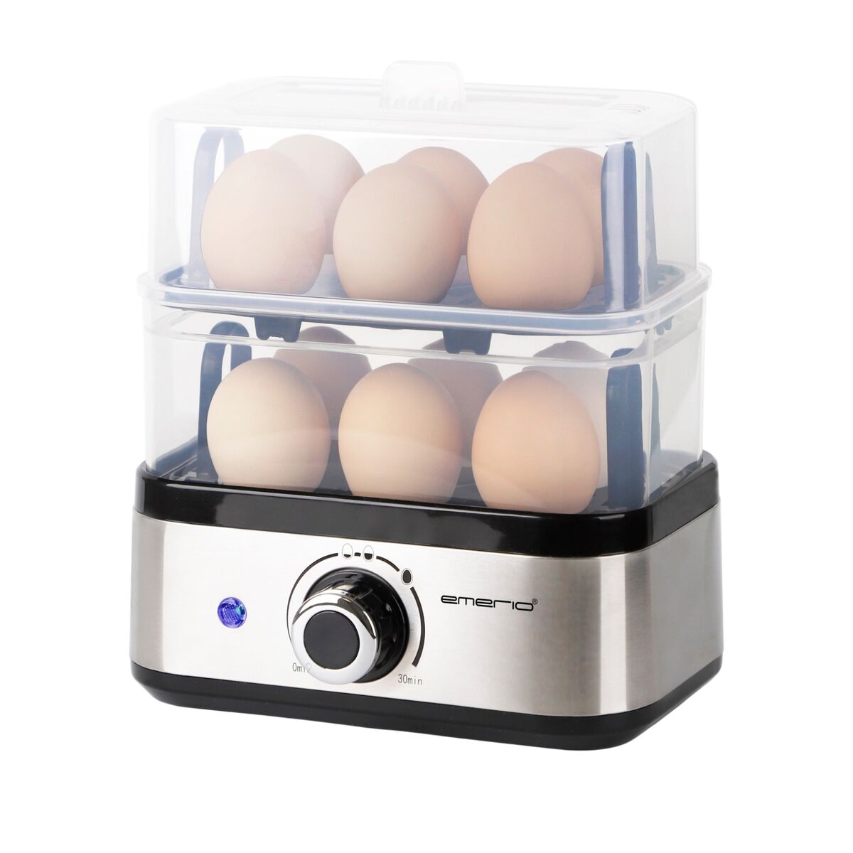 Eggekoker for 12 egg, rustfritt stål