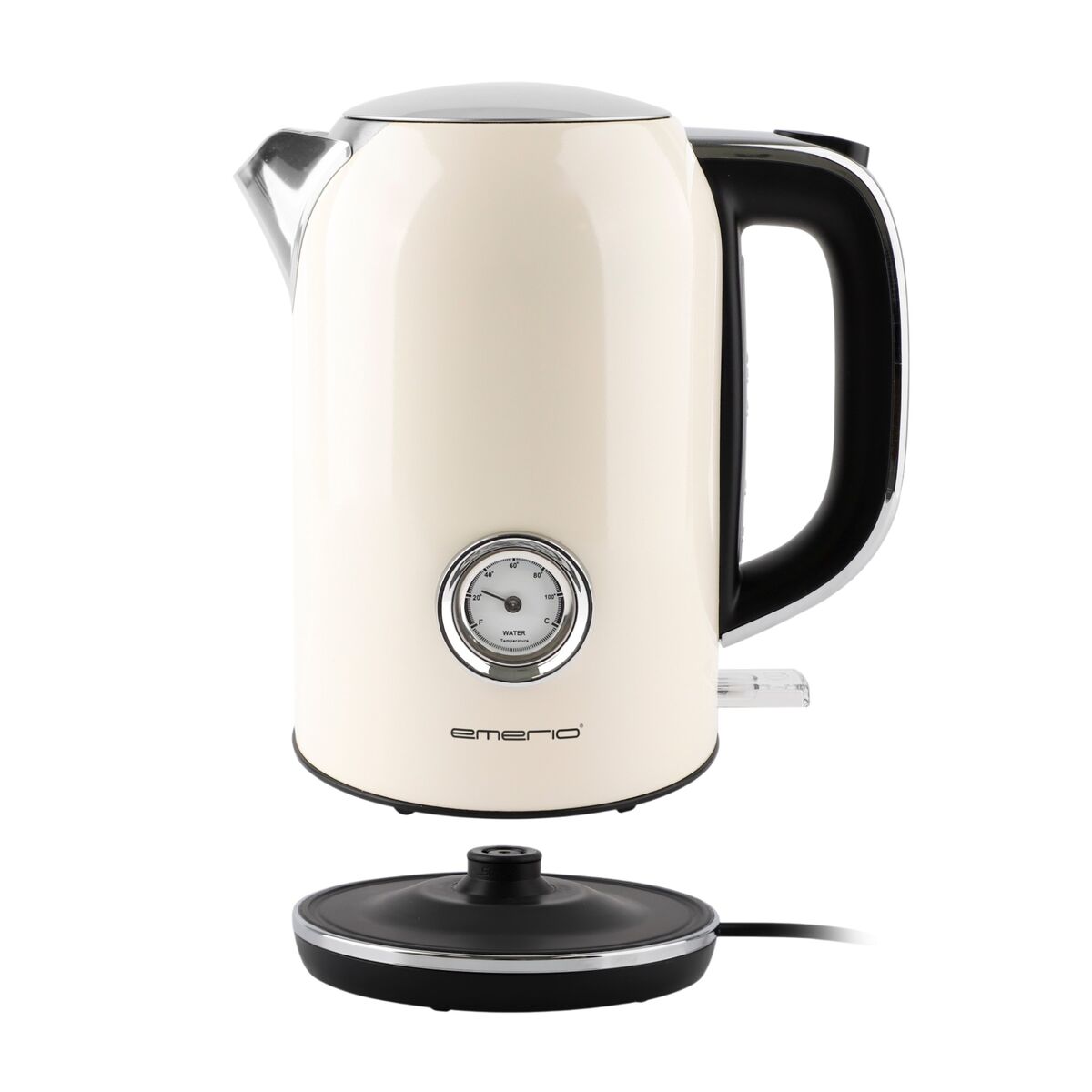 Retro vattenkokare 1,7 liter, ivory