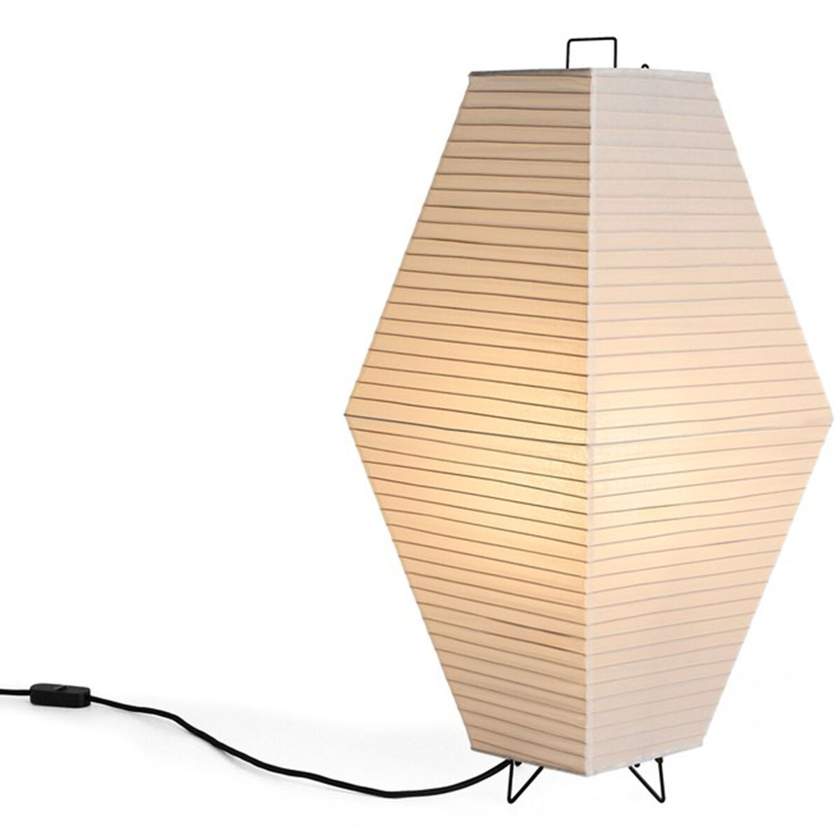Paper Shade Prism bords-/golvlampskärm 66 cm, vit