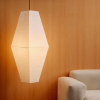 Paper Shade Prism bords-/golvlampskärm 66 cm, vit