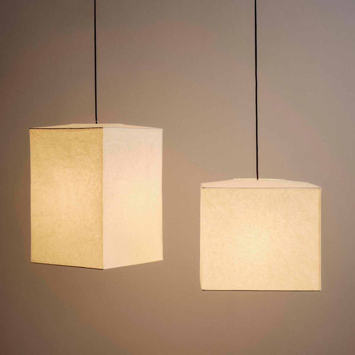 Paper Shade Cube High lampskärm 38 cm, vit