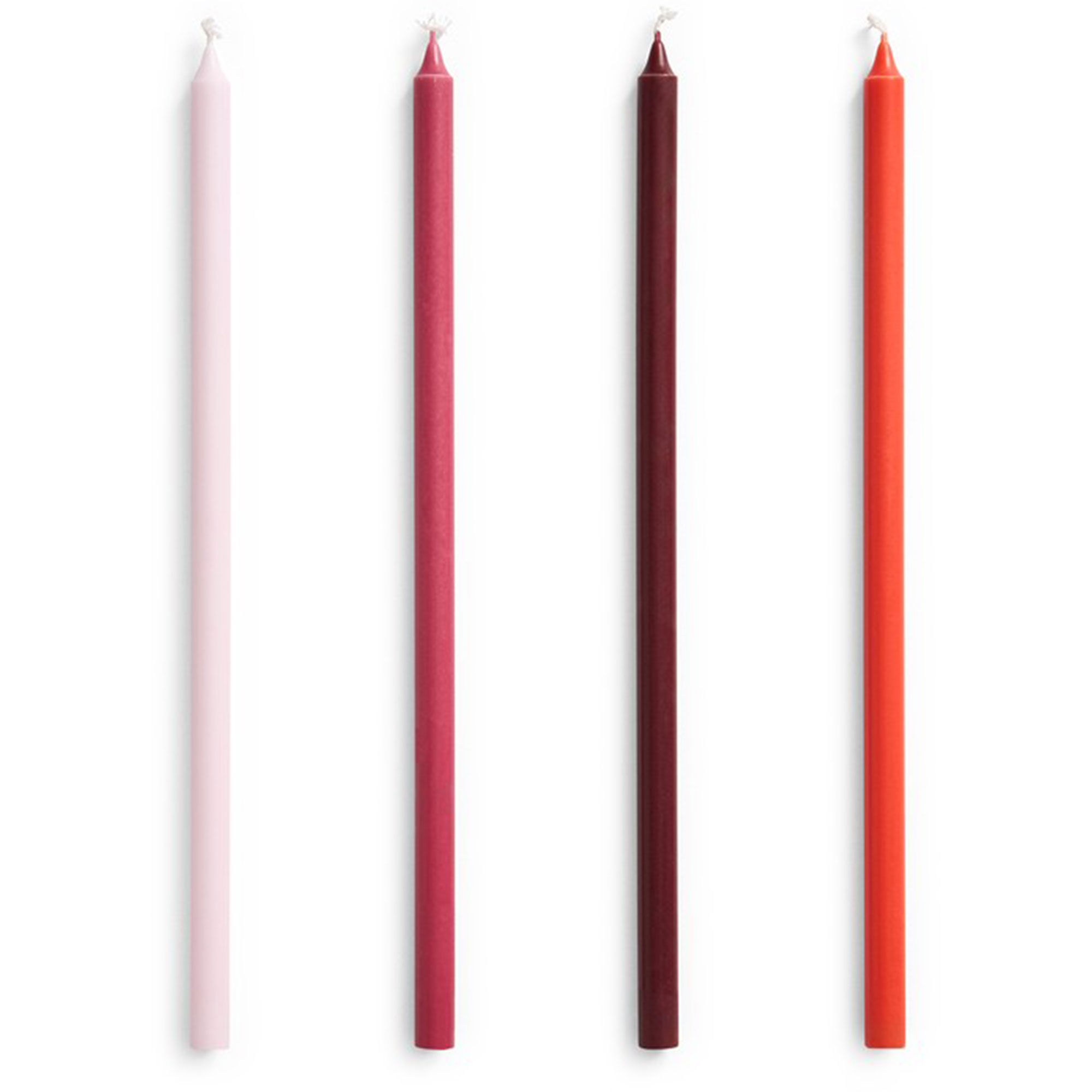 Smala kronljus 4-pack, rosa