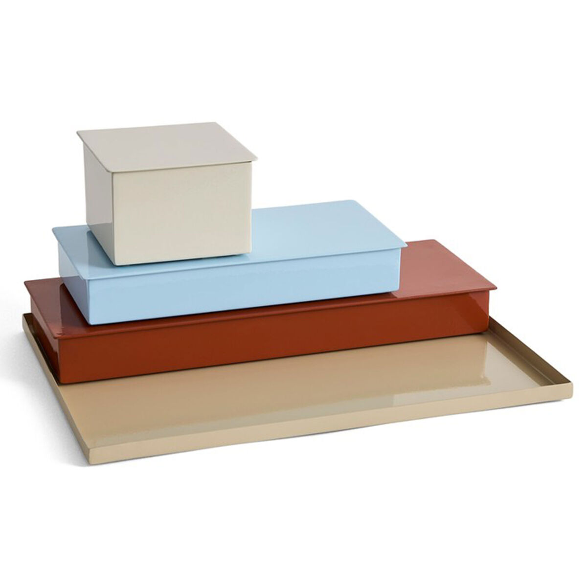 Modular rektangulær bakke, Large, beige