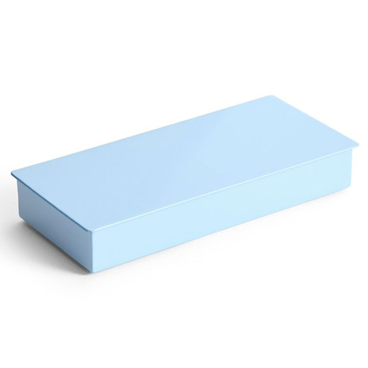 Modular rektangulær opbevaringsboks, low/medium – lyseblå