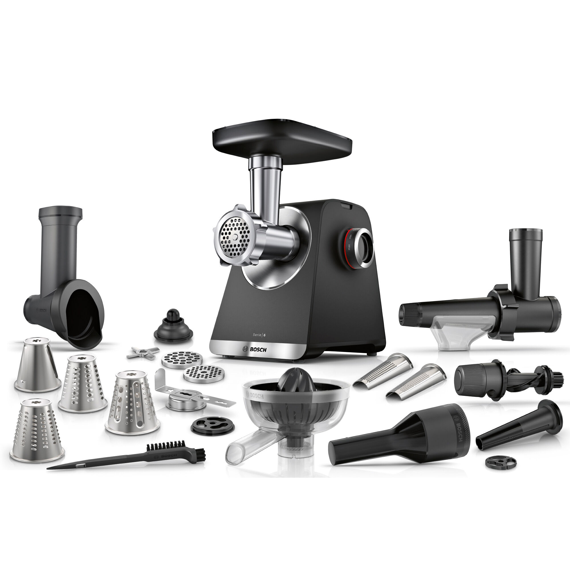 Bosch Multipower Series 6 MFWS682B kødkværn, sort/sølv