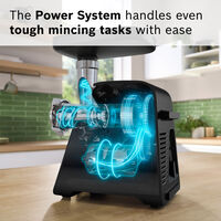 Multipower Series 6 MFWS682B köttkvarn, svart/silver