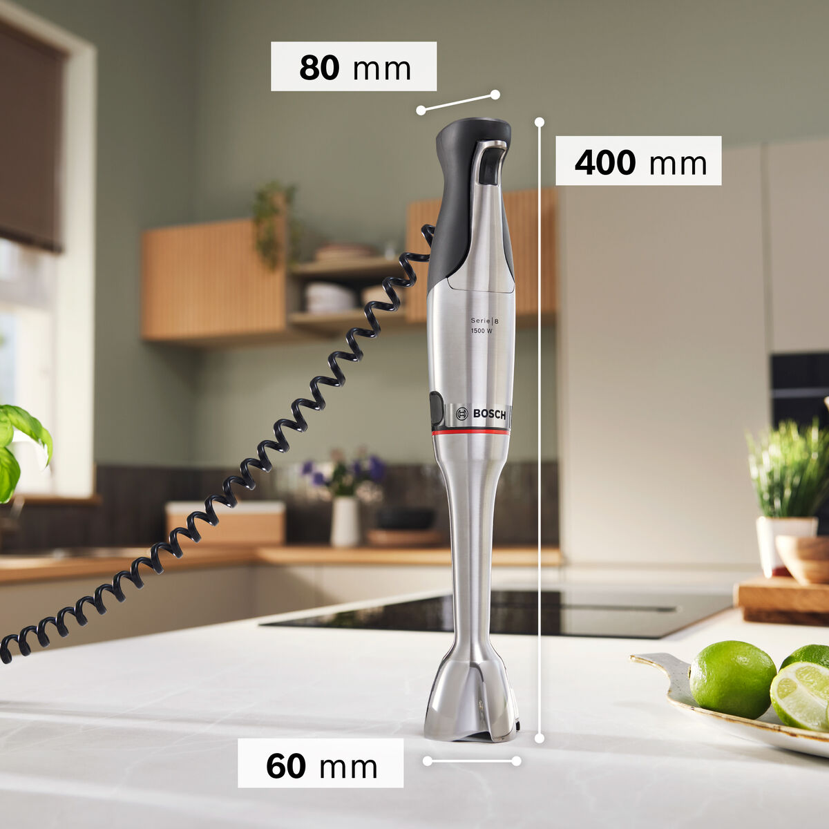 ErgoMaster Series 8 MSM8M914 stavblender, rustfrit stål