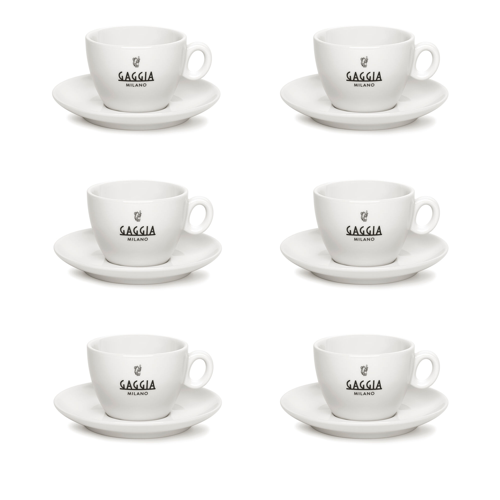 Gaggia Espressokopp 6-pack, vit