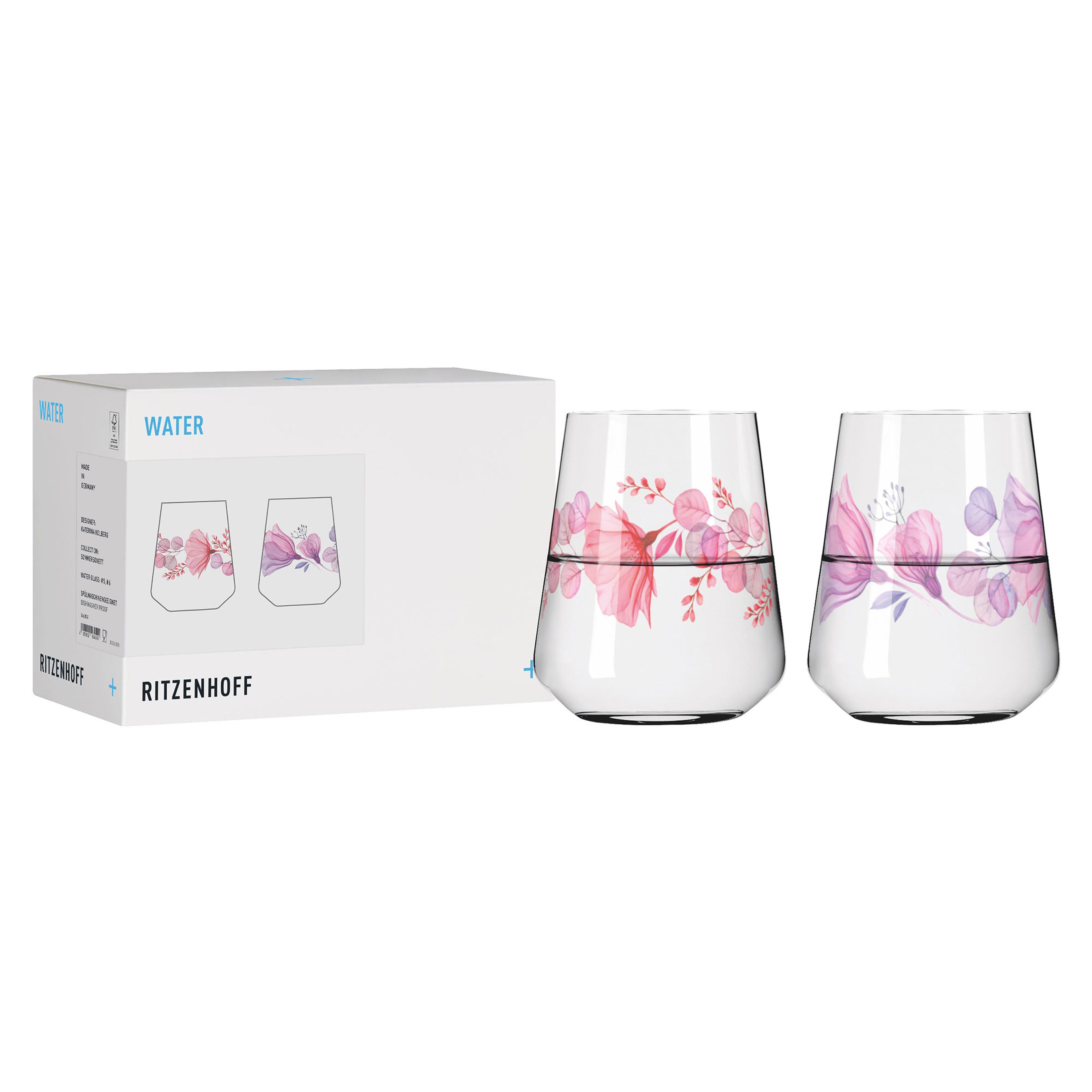 Ritzenhoff Sommersonett vandglas 51 cl, 2 stk.
