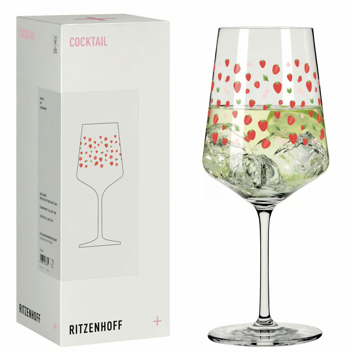Ritzenhoff vinglas 54 cl, jordbær