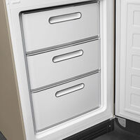 Smeg kombineret køle- og fryseskab FAB32RMLM6, højrehængt, 197 cm — Moonlight mat